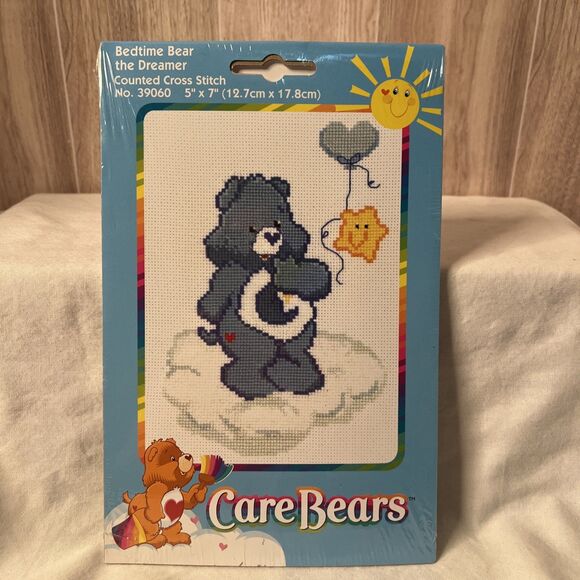 Care Bears - Bedtime Bear the Dreamer - Counted Cross Stitch Kit 39060, NEW - Picture 1 of 4